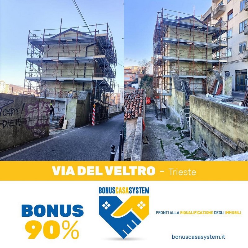 Via del Veltro Trieste Bonus Facciate